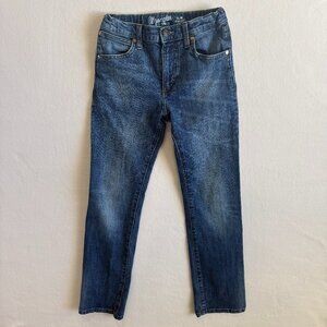 Wrangler Retro Jeans Boys 12 24x27 Blue Alby Slim Straight Cowboy Rodeo Western